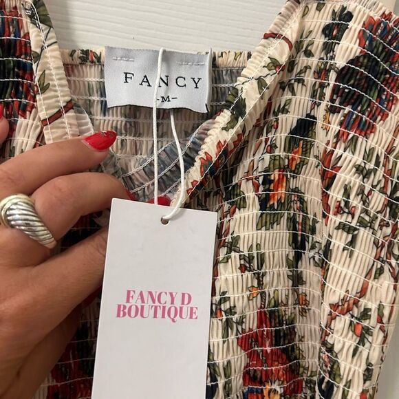 Fancy D Boutique Maxi Fall Floral Print Dress NWT medium - Picture 5 of 5